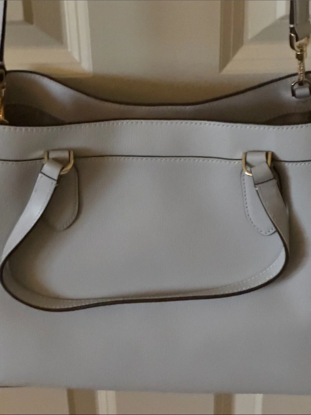 Kate Spade Women's Classic Light Gray Crossbody Bag EUC